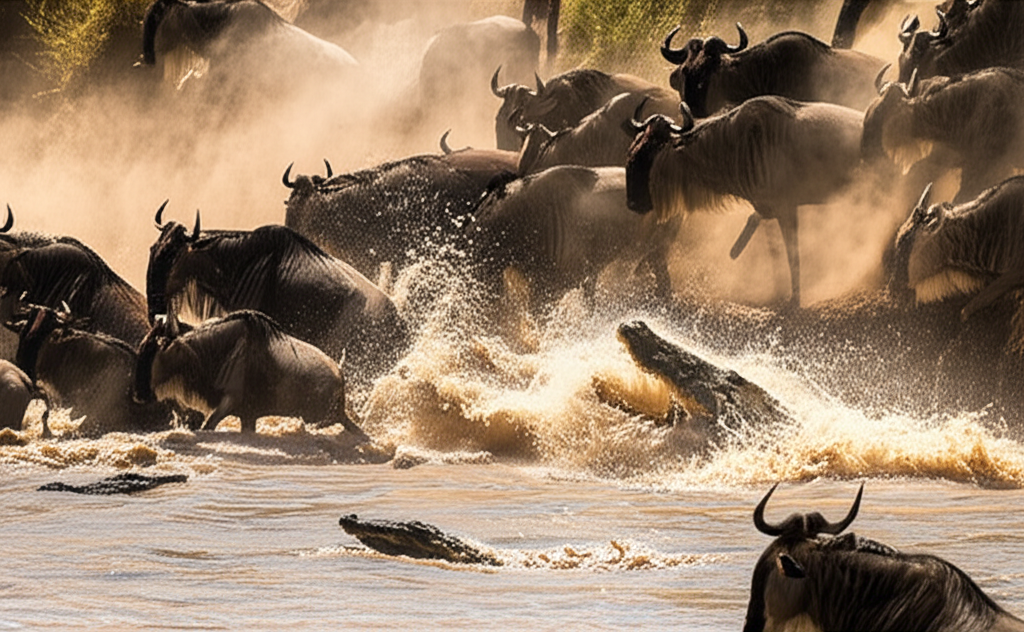 Great Migration Wildebeest Crossing